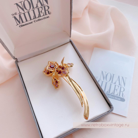 NOLAN MILLER Брошь «Кристальный ирис Тифани» NOLAN MILLER Брошь «Кристальный ирис Тифани»
