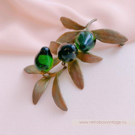 MICHAEL MICHAUD Брошь «Веточка оливы»