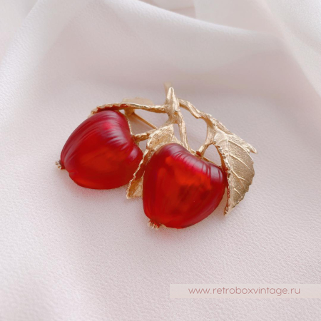 NAPIER Брошь «Райские яблочки»