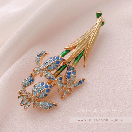 SWAROVSKI Брошь «Букет нежных ирисов» SWAROVSKI Брошь «Букет нежных ирисов»