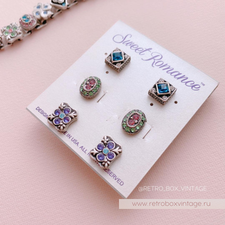 SWEET ROMANCE Трио серьги-пусеты «Сильвия»