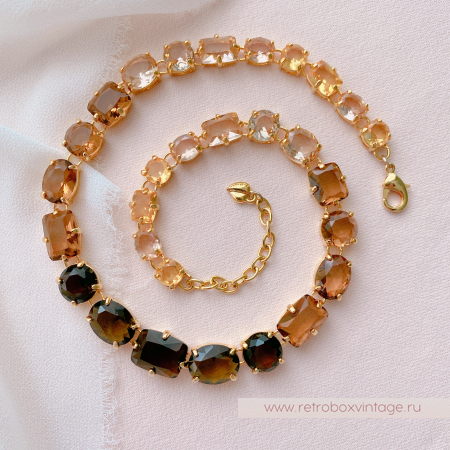 CAROLEE Ожерелье «Кристальная амбра»
