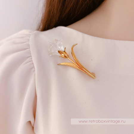 SWAROVSKI Брошь "Хрустальная лилия" Коллекция Crystal Memories
