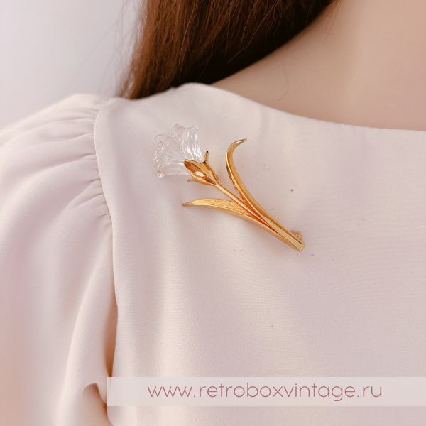 SWAROVSKI Брошь "Хрустальная лилия" Коллекция Crystal Memories