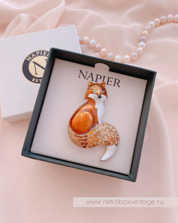 NAPIER Брошь "Рыжая лиса"