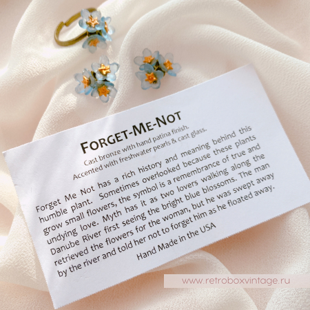 MICHAEL MICHAUD Кольцо "Три голубых незабудки"