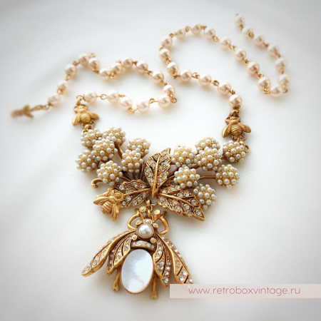 ASKEW LONDON Ожерелье «Жемчужные бабочки»