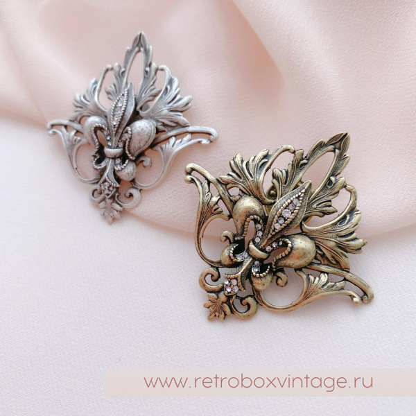 SWEET ROMANCE Брошь-пин «Флер де лис - королевская лилия: бронза»