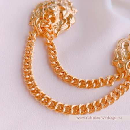 ANNE KLEIN Брошь-шатлен «Светская львица»