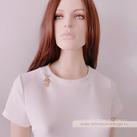 LIZ CLAIBORNE Брошь «Скрипичный ключ»