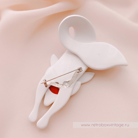 LEA STEIN Брошь «Лиса в клеточку: шотландка»