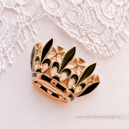 TRIFARI Брошь «Корона с флер-де-лисами»