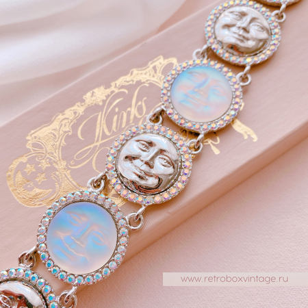 KIRKS FOLLY Браслет "Шесть лун: чередующиеся светлые и серебристые"