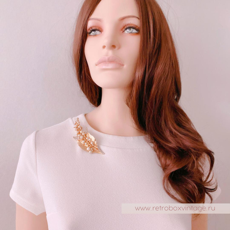 TRIFARI Брошь «Ландыши жемчужные»