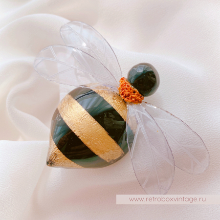 CILEA PARIS Брошь "Золотой шмель: большой» /  Коллекция "Пчелы"