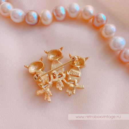 JJ/JONET JEWELRY Брошь «Солнечные совушки» JJ/JONET JEWELRY Брошь «Солнечные совушки»