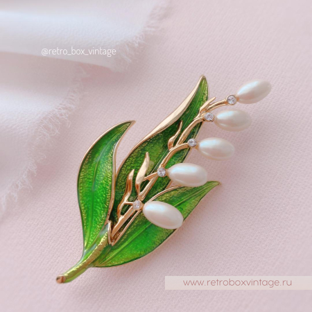 MONET Брошь «Майский ландыш»