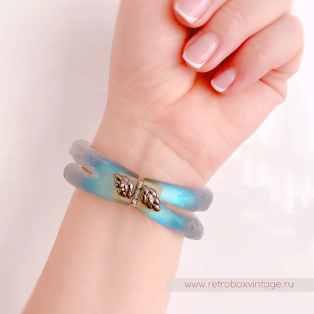 ALEXIS BITTAR Браслет "Магическая имперская змея" Коллекция IMPERIAL NOIR