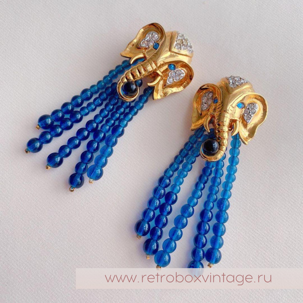 ELIZABETH TAYLOR / AVON Клипсы «Прогулка на слоне» (уценка) ELIZABETH TAYLOR / AVON Клипсы «Прогулка на слоне» (уценка)