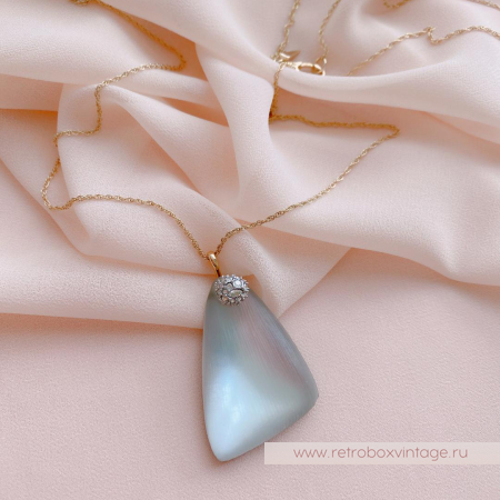 ALEXIS BITTAR Кулон на цепочке «Осколки серебристого метеорита»