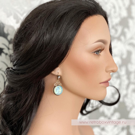 SWEET ROMANCE Серьги «Лунная соната: бронза»