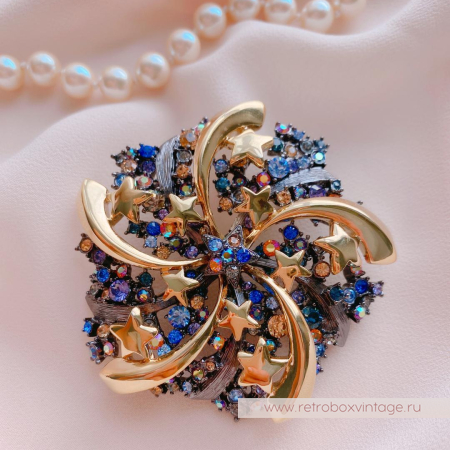 JOAN RIVERS Брошь «Ночной калейдоскоп» JOAN RIVERS Брошь «Ночной калейдоскоп»