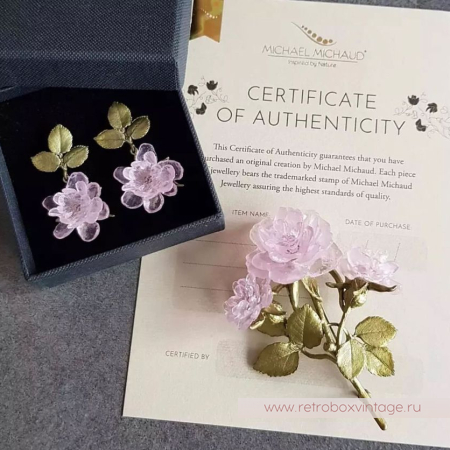 MICHAEL MICHAUD Брошь «Цветущая роза»