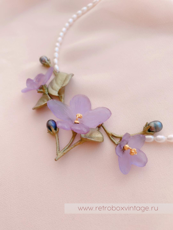MICHAEL MICHAUD Колье «Нежные фиалки» коллекция African violet