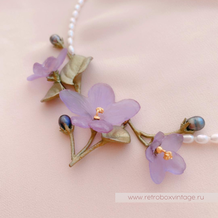 MICHAEL MICHAUD Колье «Нежные фиалки» коллекция African violet