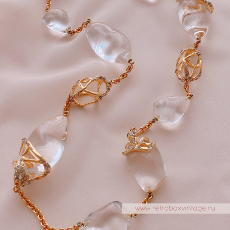 ALEXIS BITTAR Ожерелье длинное «Льдинки на солнце»