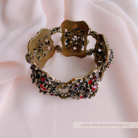 SWEET ROMANCE Браслет «Вечная любовь: гранатовое стекло»