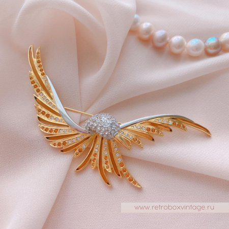 JOAN RIVERS Брошь «Золотая птица счастья» JOAN RIVERS Брошь «Золотая птица счастья»