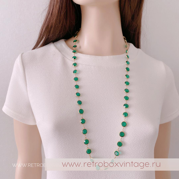 SWAROVSKI Нить безелей «Изумрудная мечта»