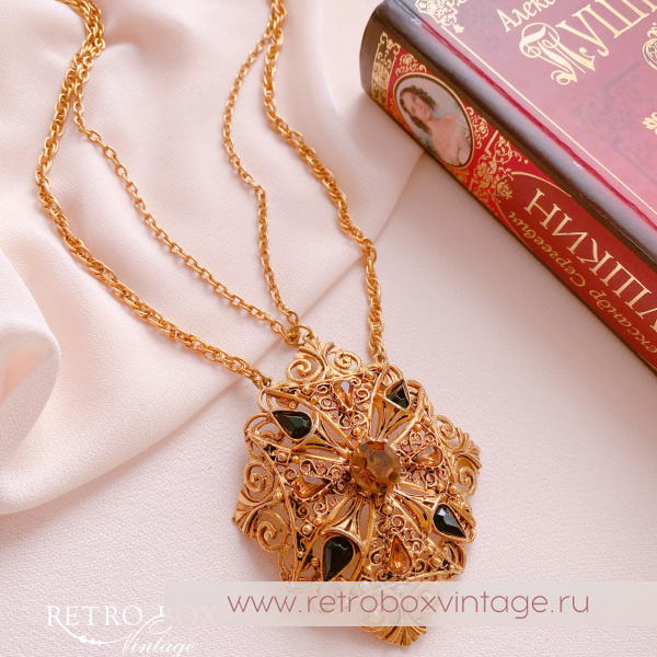 FLORENZA Ожерелье "Чудное мгновение" (Амбра)