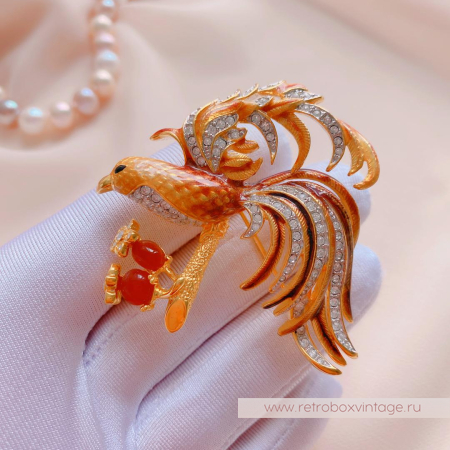 NOLAN MILLER Брошь «Птица Феникс»