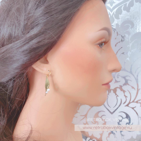 MICHAEL MICHAUD Серьги «Майский ландыш: две жемчужины» (небольшой нюанс)