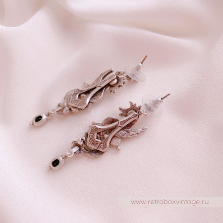 SWEET ROMANCE Серьги «Хранители: серебро»