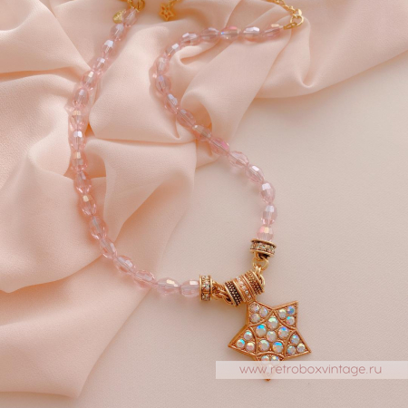 KIRKS FOLLY Ожерелье с магнитным кулоном «Звезда Андромеда»