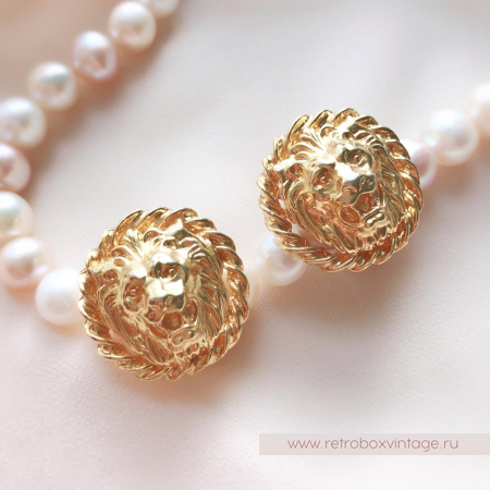 ANNE KLEIN Клипсы «Львы»