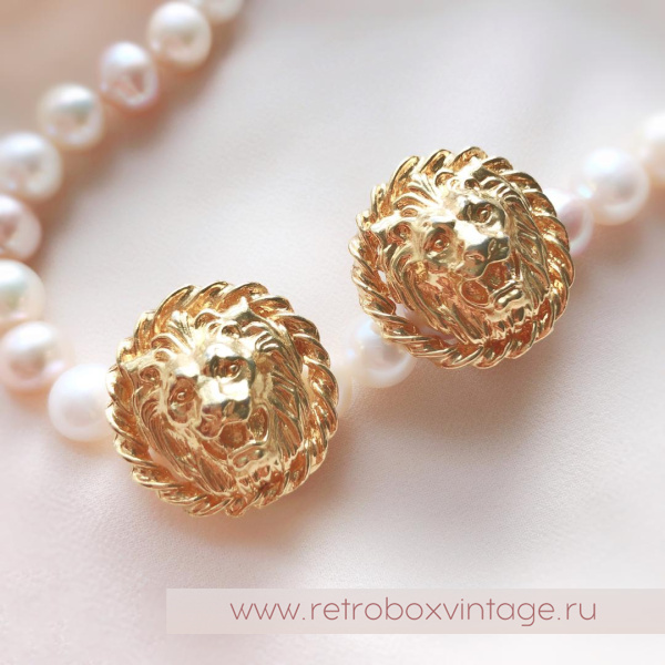 ANNE KLEIN Клипсы «Львы»