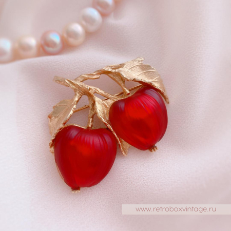 NAPIER Брошь «Райские яблочки»