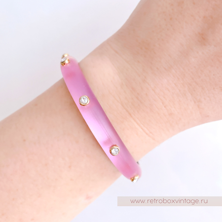 ALEXIS BITTAR Браслет "Яркие вспышки: нежная роза"