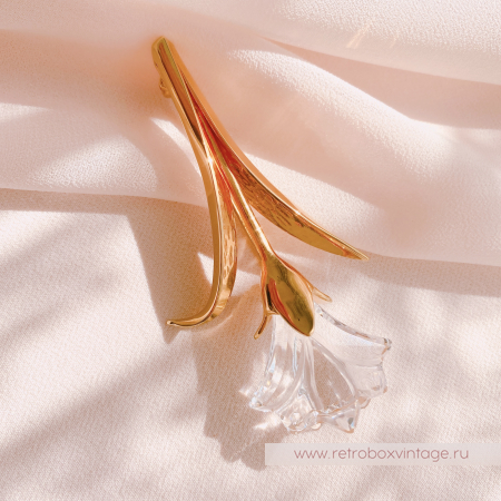 SWAROVSKI Брошь "Хрустальная лилия" Коллекция Crystal Memories