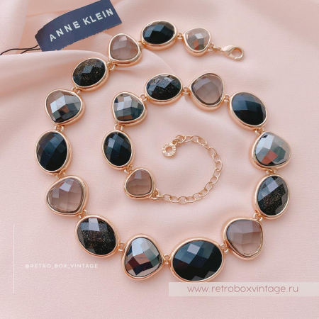 ANNE KLEIN Ожерелье «Морские камушки: сила ночи»