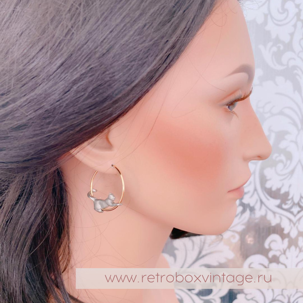 JJ / JONET JEWELRY (ARTIFACTS ) Серьги-конго «Кошечки-пантеры» (уценка) JJ / JONET JEWELRY (ARTIFACTS ) Серьги-конго «Кошечки-пантеры» (уценка)