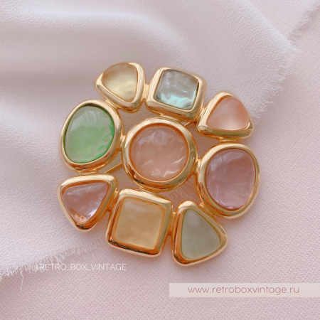 JOAN RIVERS Брошь «Шанель-пастель» (уценка)