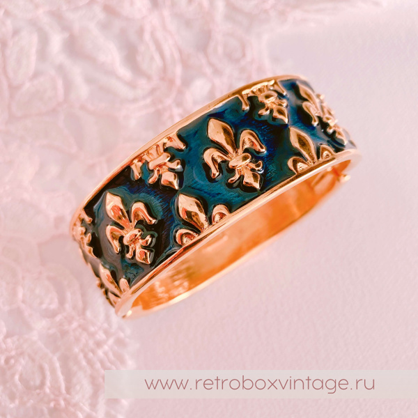 MVH / MICHAELA VON HASBURG Браслет "Королевский синий с флер де лисами"