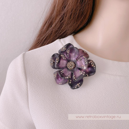 ALEXIS BITTAR Брошь «Пурпурный цветок ночи» ALEXIS BITTAR Брошь «Пурпурный цветок ночи»