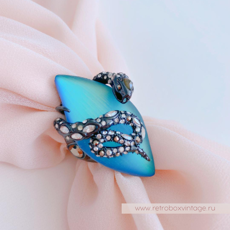 ALEXIS BITTAR Кольцо «Магическая имперская змея» (размер 17)