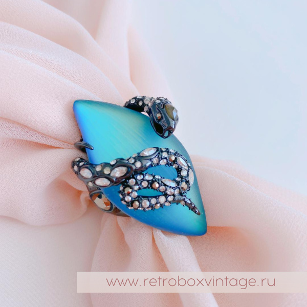 ALEXIS BITTAR Кольцо «Магическая имперская змея» (размер 17)